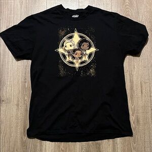Funko Black T-Shirt with Marvels Logo Size XL Unisex